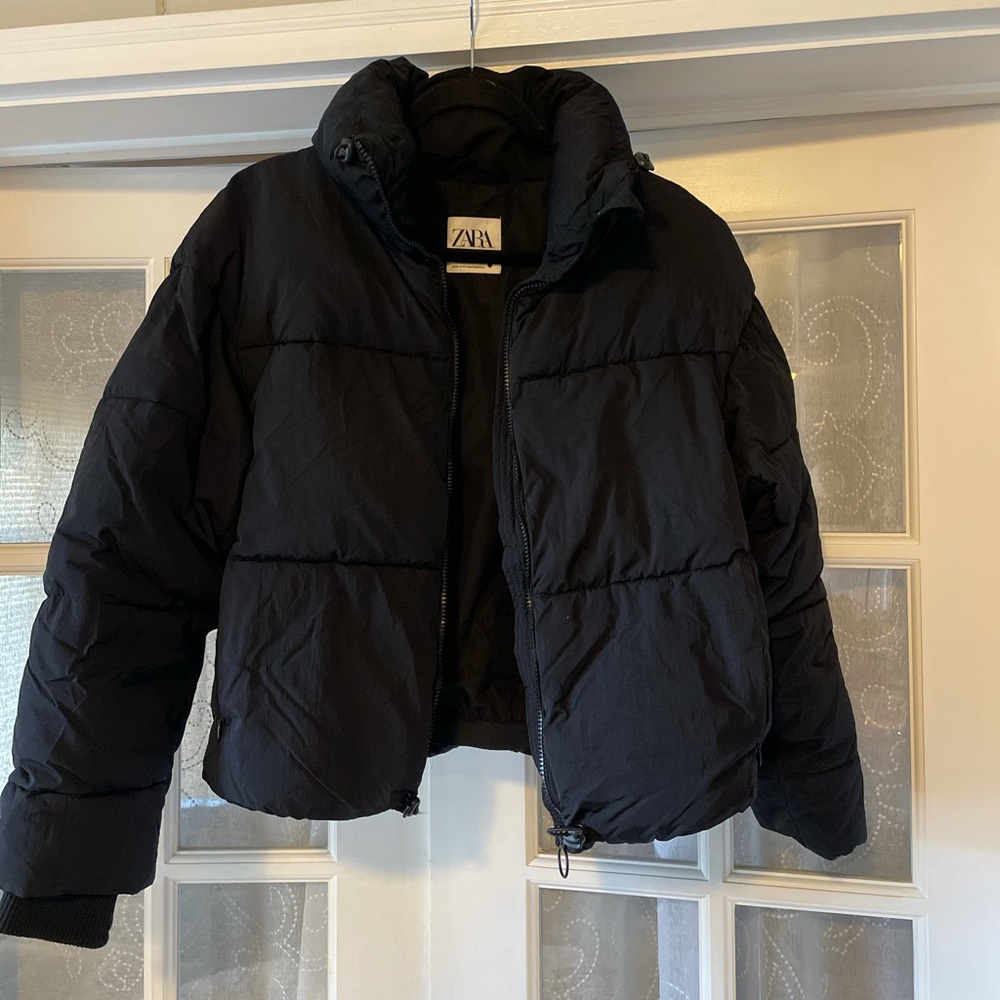 Zara black puffer jacket - Picture 2 of 7